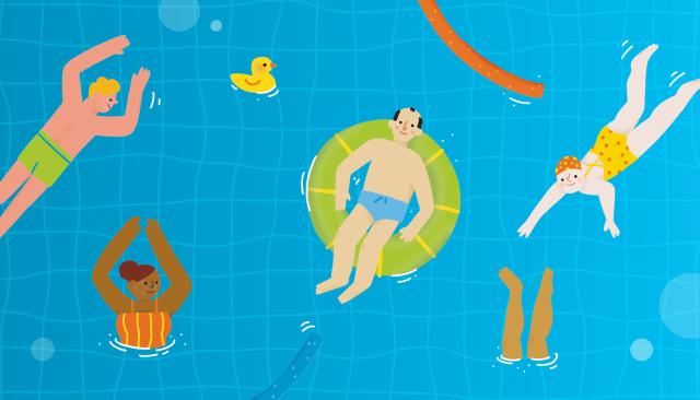 Design: Badespaß im Becken